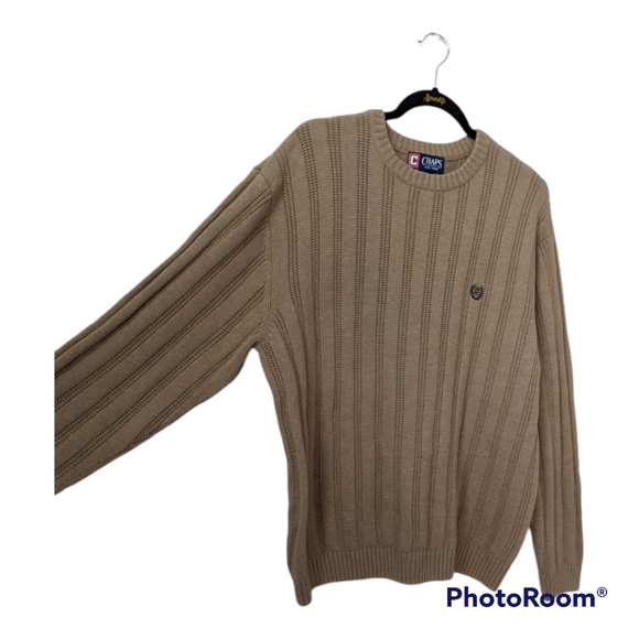 Chaps Vintage Crew Neck Long Sleeve Sweater - Picture 3 of 5